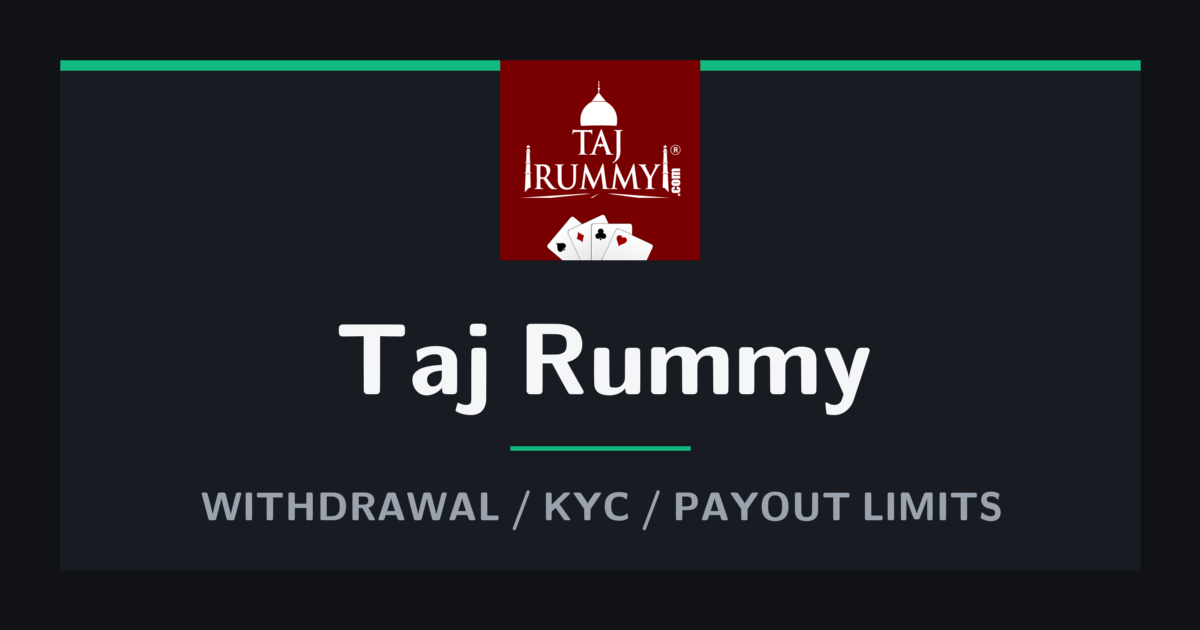 Taj Rummy card